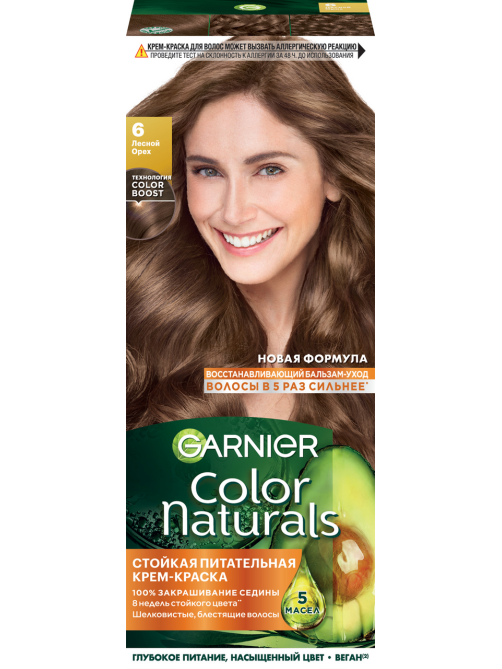 Краска для волос Garnier Color Naturals 6 лесной орех
