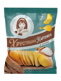 Чипсы Хрустящий картофель в ломтиках c солью, 40г