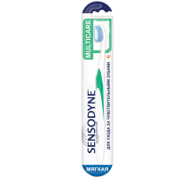 Зубная щетка Sensodyne Комплексная защита для чувствительных зубов для деликатной чистки мягкая бирюзовая