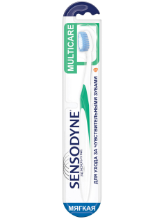 Зубная щетка Sensodyne Комплексная защита для чувствительных зубов для деликатной чистки мягкая бирюзовая