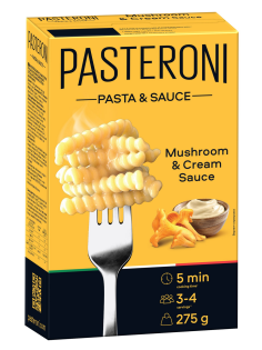 Макароны Pasteroni Джирандоле №124 сливочно-грибной соус, 275г