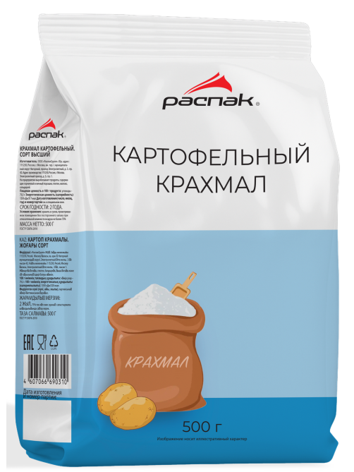 Крахмал Распак картофельный, 500г
