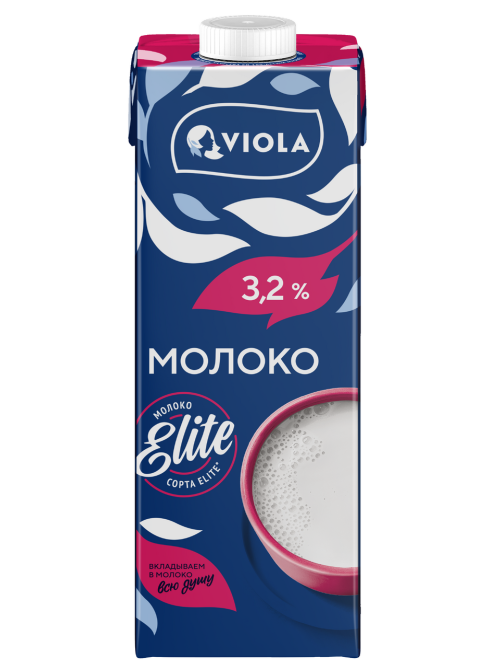 Молоко Viola стерилизованное 3.2%, 973мл