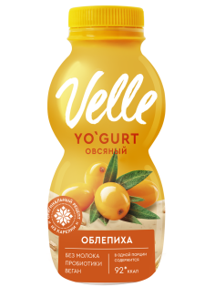Питьевой растительный йогурт Velle Овсяный облепиха, 230г