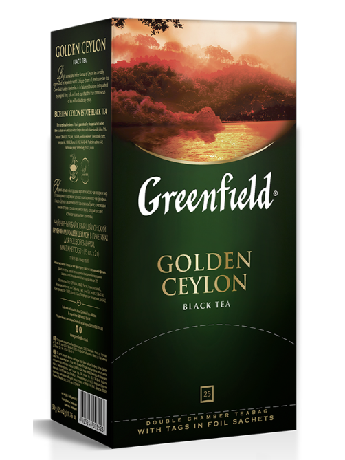 Чай Greenfield Golden Ceylon черный (2г х 25 пак), 50г
