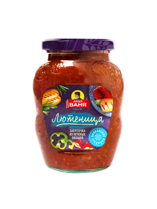 Закуска овощная Дядя Ваня Лютеница из печеных овощей, 370г