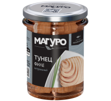 Тунец полосатый Магуро филе натуральный, 200г