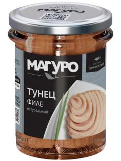 Тунец полосатый Магуро филе натуральный, 200г