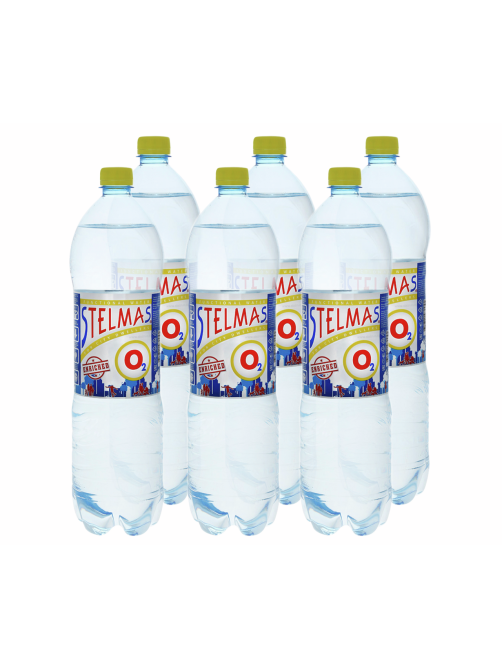 Вода Stelmas O2 питьевая негазированная, 1.5л x 6 шт