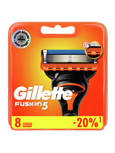Кассета для бритвенного станка Gillette Fusion, 8шт