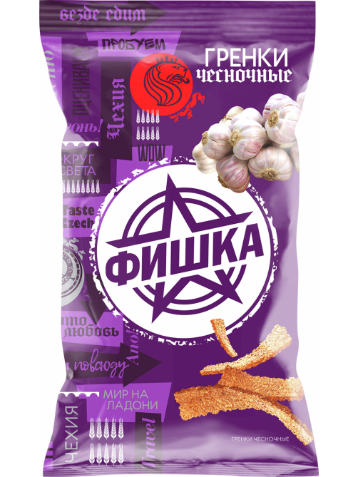 Гренки Фишка чесночные, 120г