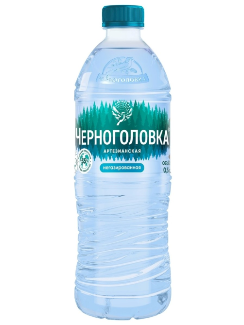 Вода Черноголовка артезианская питьевая негазированная, 500мл x 12 шт