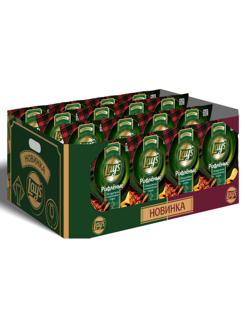 Чипсы рифленые Lay's Лангустины в пикантном соусе, 93г