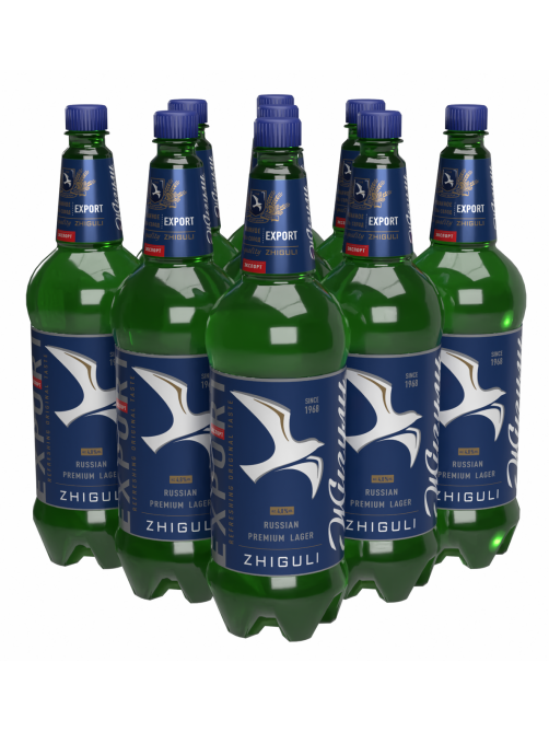 Пиво Жигули Барное Export светлое фильтрованное, 1.25л