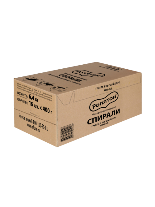 Макароны спирали Роллтон №14 высший сорт, 400г