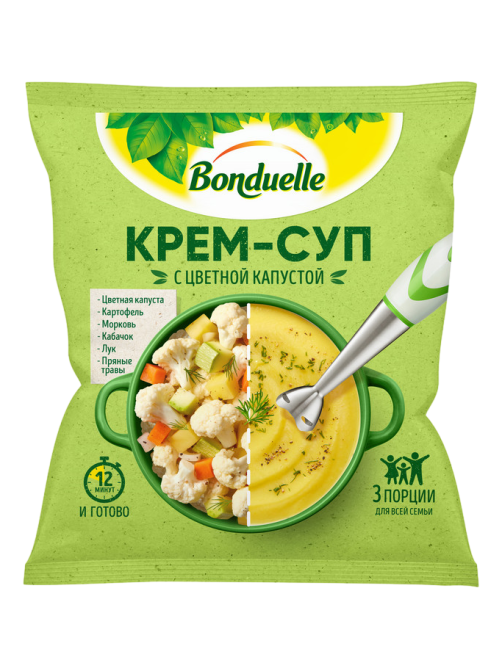 Крем-суп Бондюэль с цветной капустой замороженный, 350г