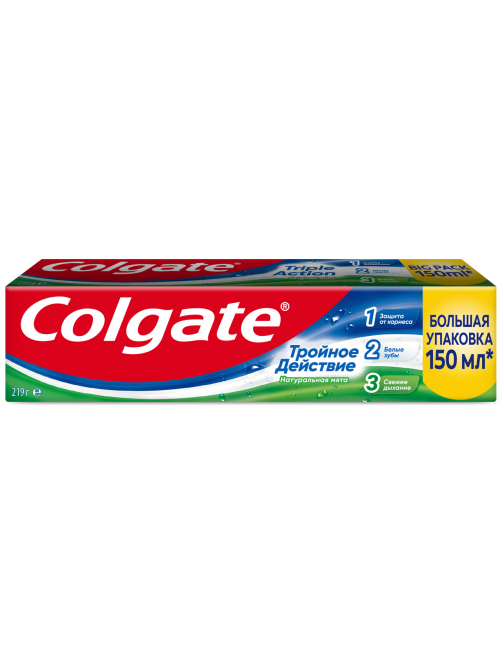 Зубная паста Colgate тройное действие, 150мл
