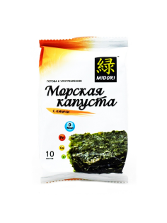 Чипсы нори Midori кимчи, 5г