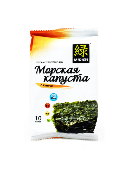 Чипсы нори Midori кимчи, 5г