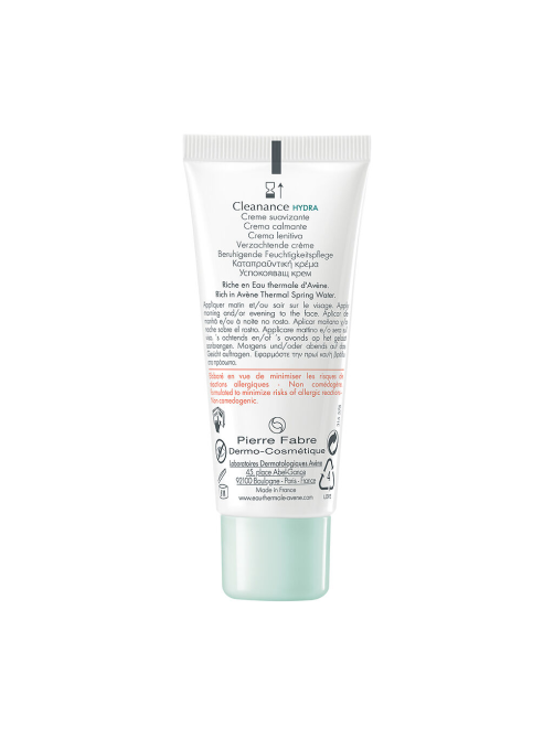 Крем для лица Avene Cleanance Hydra успокаивающий для пересушенной проблемной кожи, 40мл
