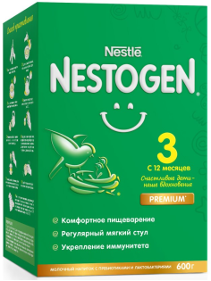 Смесь молочная детская Nestogen 3 с 12 месяцев, 600г