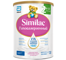 Смесь молочная детская Similac 2 Гипоаллергенный с 6 месяцев, 750г