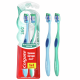 Зубная щетка Colgate 360 Суперчистота всей полости рта антибактериальная, средней жесткости, синяя, фиолетовая 1+1