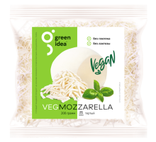 Сырный продукт Green Idea Vegmozzarella Моцарелла тертый 24%, 200г