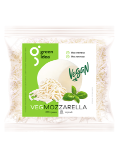 Сырный продукт Green Idea Vegmozzarella Моцарелла тертый 24%, 200г