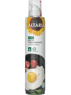 Масло подсолнечное Altaria рафинированное дезодорированное, 250мл