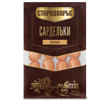 Сардельки Стародворье Нежные в натуральной оболочке, ~1.3кг