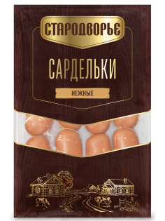 Сардельки Стародворье Нежные в натуральной оболочке, ~1.3кг