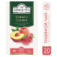 Чай травяной Ahmad Tea Гибискус-персик-малина (1.8г x 20шт), 36г