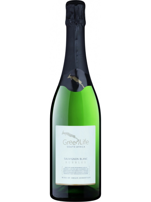 Вино игристое GreenLife Sauvignon Blanc Bubbles белое Экстра брют, 0.75л