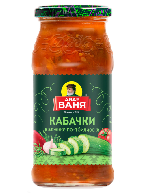 Кабачки Дядя Ваня в аджике по-тбилисски, 460г