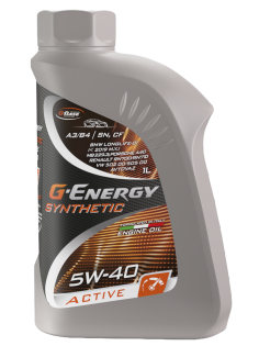Масло моторное G-Energy Synthetic Active 5W-40, 1л