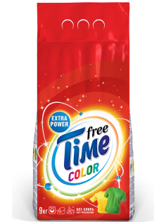 Стиральный порошок Free Time Color автомат, 9кг