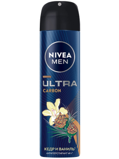 Антиперспирант-спрей Nivea Men Ultra Carbon антибактериальный эффект, 150мл