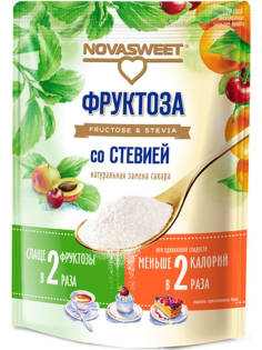 Фруктоза Novasweet со стевией, 250г
