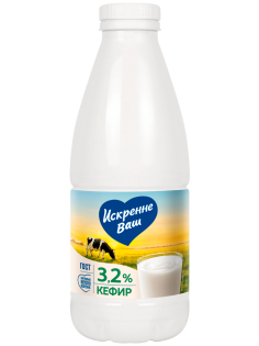 Кефир Искренне Ваш 3.2%, 930г