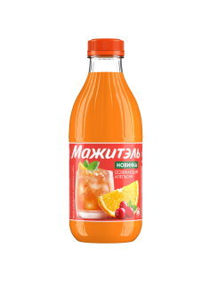 Напиток сывороточный Мажитэль апельсин, клюква и мята, 950г