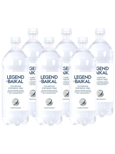 Вода Legend of Baikal питьевая газированная, 1л х 6 шт