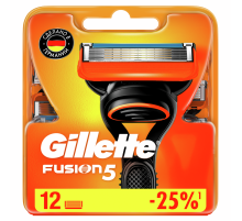 Кассеты для бритья Gillette Fusion 5, 12шт