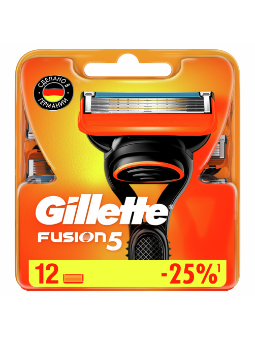 Кассеты для бритья Gillette Fusion 5, 12шт