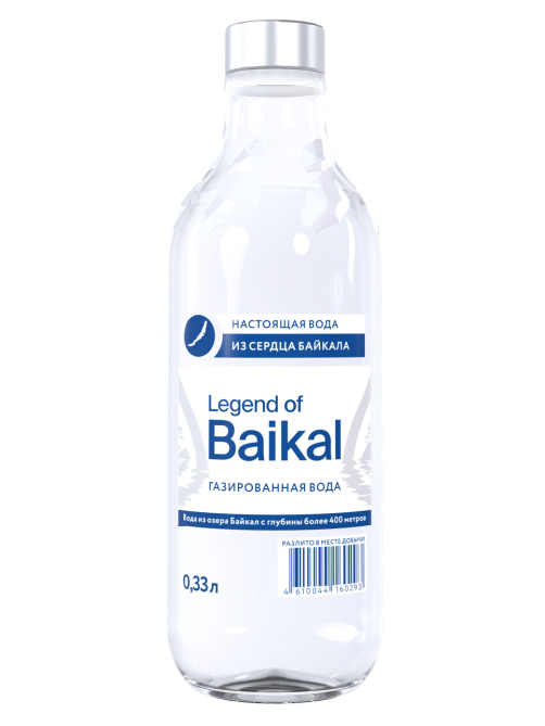 Вода Legend of Baikal газированная стекло, 330мл x 12 шт