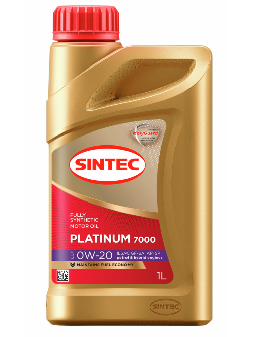 Масло моторное Sintec Platinum Sae 0W-20 Api SP синтетическое, 1л