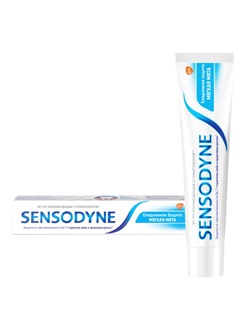 Зубная паста Sensodyne Ежедневная защита мягкая мята, 75мл