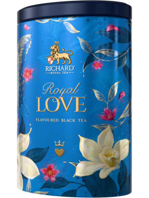 Чай Richard Royal Love чёрный цейлонский крупнолистовой с ароматом бергамота и ванили, 80г