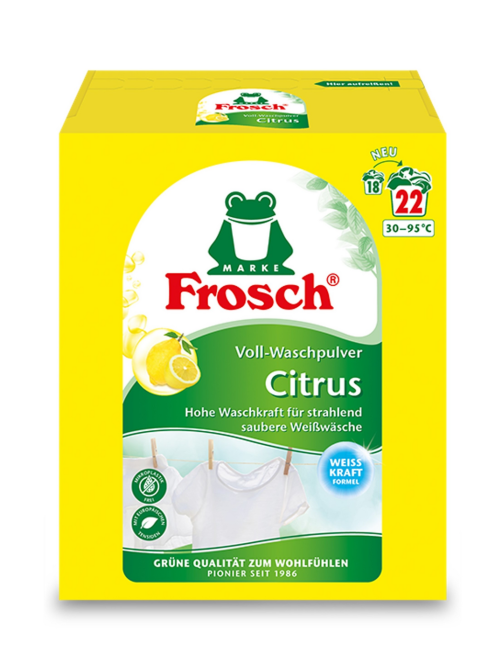 Стиральный порошок Frosch цитрус концентрированный, 1.45кг