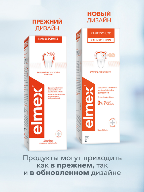 Ополаскиватель для полости рта Elmex Защита от кариеса, 400мл